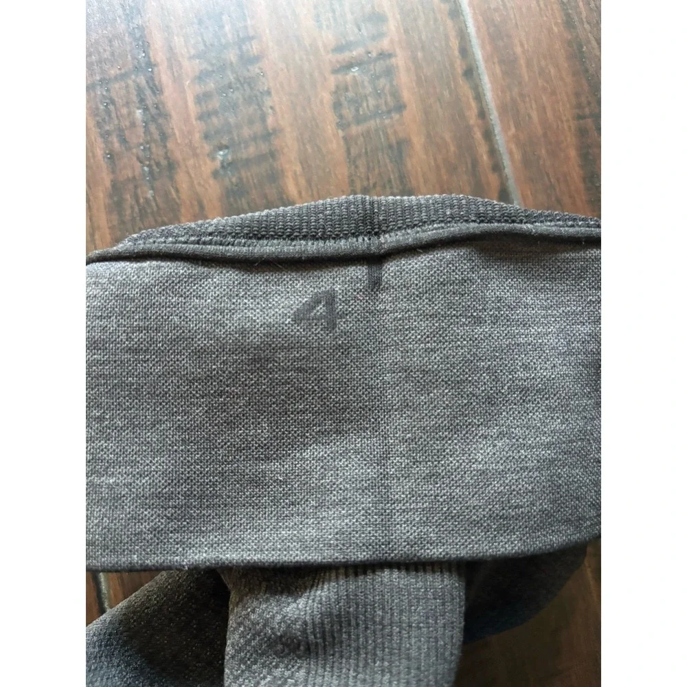 Lululemon Ebb To Street Pants Leggings 4 Heathered Gray Seamless Knit Sculp